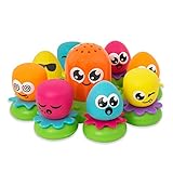 Tomy Wasserspiel für Kinder "Okto Plantschis" mehrfarbig - hochwertiges Kleinkindspielzeug - Spielzeug für die Badewanne - ab 12 Monate