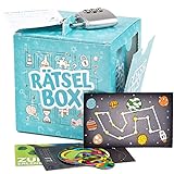 Rätselbox - Geschenkbox: 3 Rätsel lösen zum Öffnen - Ähnlichkeit mit Exit Game - Geschenkverpackung für Geldgeschenk oder kleine Geschenke
