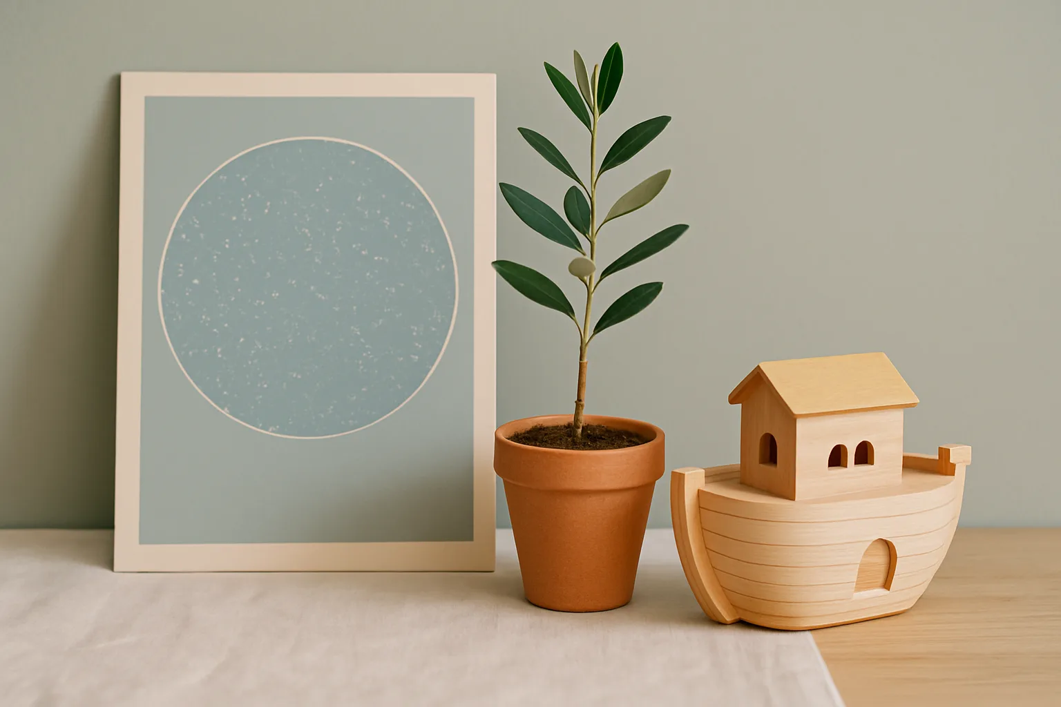Originelle Taufgeschenke: Sternenkarte als Poster, Olivenbaum-Setzling und Arche Noah aus Holz